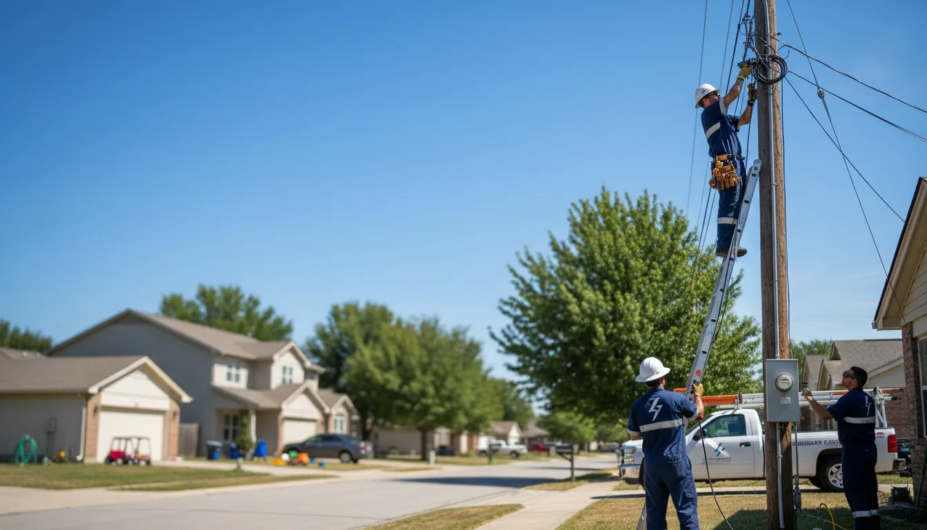Residential electrician providing installation services in Geyser, MT